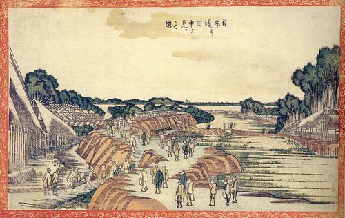 Katsushika Hokusai: Der Damm
