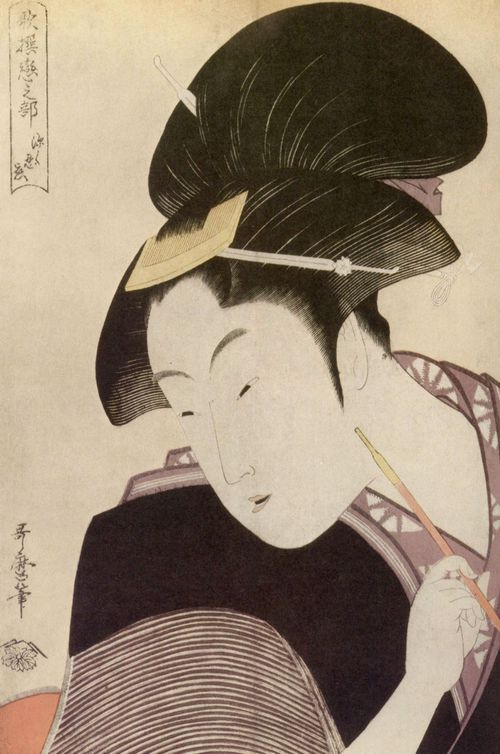 Kitagawa Utamaro: Nachdenkliche Liebe