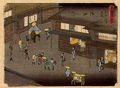 Utagawa Hiroshige: Aus der Serie Dreiundfnfzig Stationen der Tokaido-Strae: Goyu