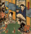Utagawa Kunisada I.: Frau Umetsubo