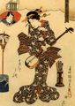 Utagawa Kunisada I.: Pseudo-Murasaki und Genji vom Lande