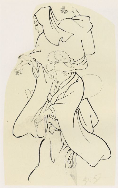 Utagawa Kunisada I.: Zwei Schauspieler
