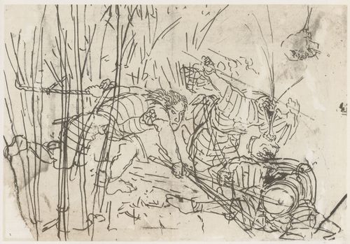 Utagawa Kuniyoshi: Kampf in einem Bambushain