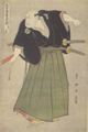 Utagawa Toyokuni: Aus der Serie »Darstellungen von Schauspielern auf der Bhne«: Kataoka Nizaemon VII. in der Rolle von Inaba Rokuro tayu