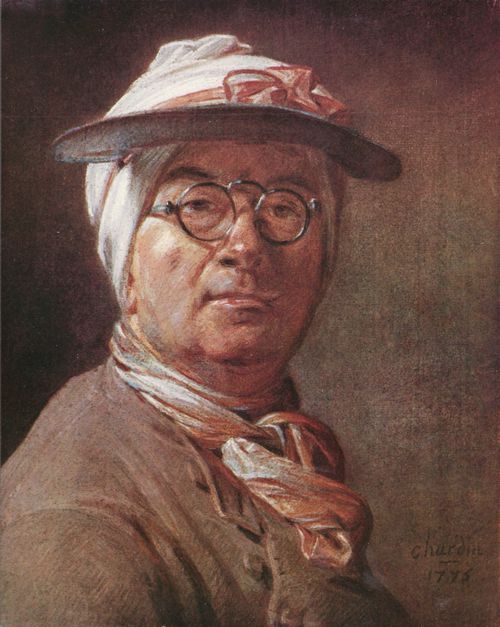 Chardin, Jean-Baptiste Simon: Selbstportrt mit Brille