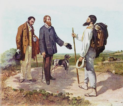 Courbet, Gustave: Die Begegnung (Bonjour, Monsieur Courbet)