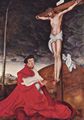 Cranach d. Ä., Lucas: Kreuzigung mit knienendem Kardinal Albrecht von Brandenburg (Porträt)