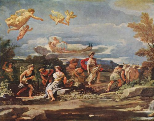 Giordano, Luca: Szenen aus der Mythologie: Vertumnus und Pomona