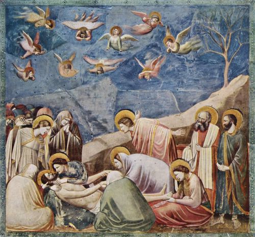 Giotto di Bondone: Fresken in der Arenakapelle in Padua, Szene: Beweinung