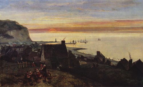 Jongkind, Johan Barthold: Hafen von Étretat