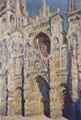 Monet, Claude: Die Kathedrale von Rouen (Das Portal und der Turm Staint-Romain bei strahlender Sonne, Harmonie in Blau und Gold)