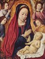 Meister von Moulins: Maria mit Kind und Engeln