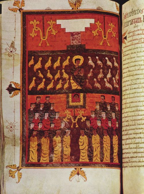 Meister Pedro: Gruppe der Beatus-Apokalypsen zum Textkompendium des spanischen Mnches Beatus von Liebana (8. Jh.), Szene: Die Seelen der Mrtyrer