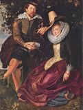 Rubens, Peter Paul: Selbstporträt des Malers mit seiner Frau Isabella Brant in der Geißblattlaube