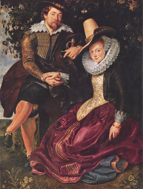 Rubens, Peter Paul: Selbstportrt des Malers mit seiner Frau Isabella Brant in der Geiblattlaube