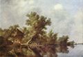 Ruisdael, Salomon van: Flusslandschaft mit Fähre