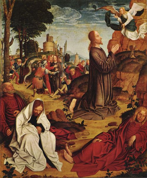 Meister von St. Severin: Passionsfolge, Szene: Christus am lberg