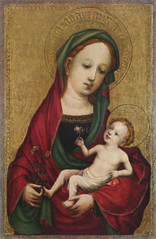 Meister der Heiligen Veronika: Madonna mit der Erbsenblte