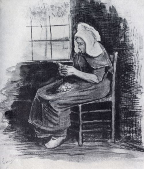 Gogh, Vincent Willem van: Frau beim Kartoffelschlen