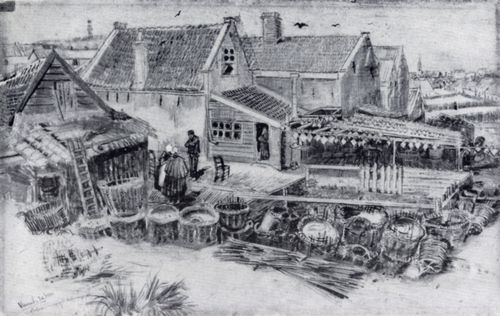Gogh, Vincent Willem van: Flunderntrocknerei in Scheveningen