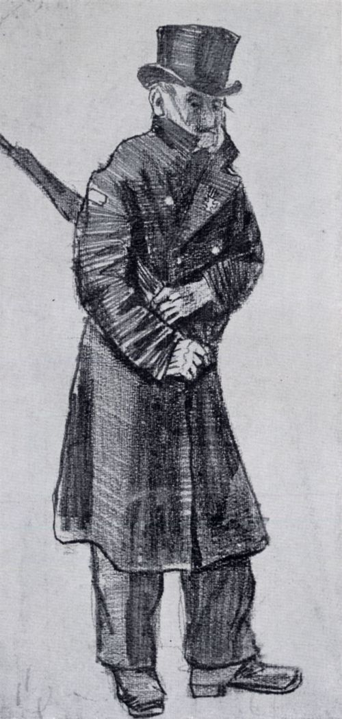 Gogh, Vincent Willem van: Waisenmann, mit dem Regenschirm unter dem Arm