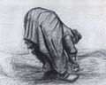 Gogh, Vincent Willem van: Garbenbindende Bäuerin