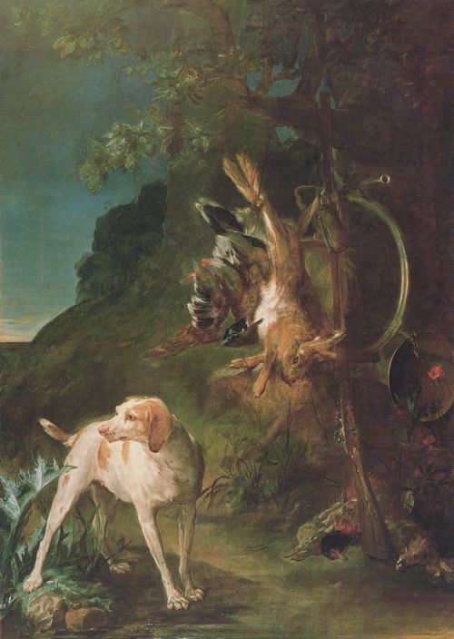 Chardin, Jean-Baptiste Simon: Jagdstck mit Parforcehund
