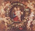 Rubens, Peter Paul: Madonna mit Blumenkranz