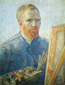 Gogh, Vincent Willem van: Selbstbildnis vor Staffelei
