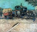 Gogh, Vincent Willem van: Zigeunerlager mit Pferdewagen