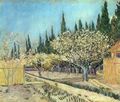 Gogh, Vincent Willem van: Blühender Obstgarten, von Zypressen umgeben