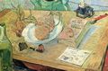 Gogh, Vincent Willem van: Stillleben mit Zeichenbrett, Pfeiffe, Zwiebeln und Siegellack
