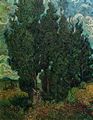 Gogh, Vincent Willem van: Zypressen mit zwei weiblichen Figuren