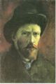 Gogh, Vincent Willem van: Selbstbildnis mit dunklem Filzhut