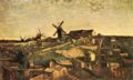 Gogh, Vincent Willem van: Der Montmartre-Hügel mit Mühlen (La Butte Montmartre)