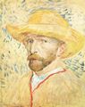Gogh, Vincent Willem van: Selbstbildnis mit Strohhut
