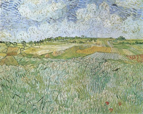 Gogh, Vincent Willem van: Ebene bei Auvers mit Regenwolken