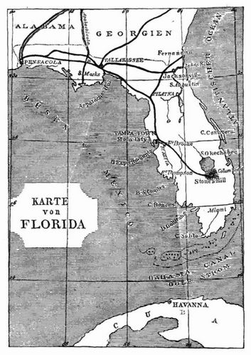 Karte von Florida. (S. 76.)