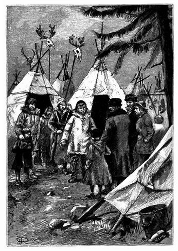 Die Familie Cascabel wollte sich mit den Eingeborenen in Verbindung setzen. (Seite 147.)