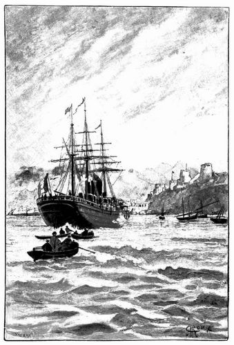 Ankunft des Oxus im Hafen von Mascat. (S. 143.) 