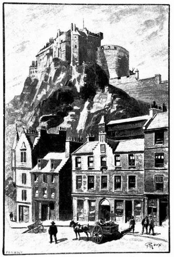 Die Canongate und das Schlo Edinburg. (S. 348.)