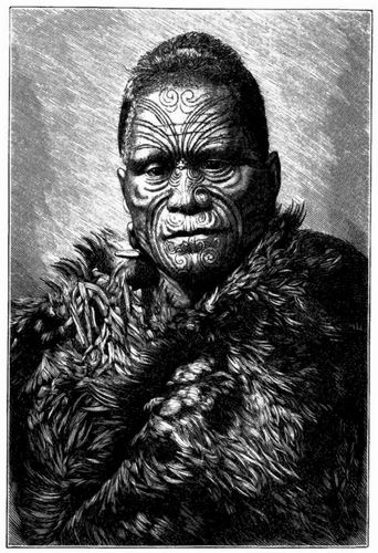Der Maoriknig Tawhiao.
