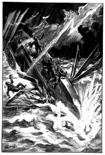 Die »Epouvante« wurde Schlag auf Schlag von Blitzen getroffen. (S. 189.)