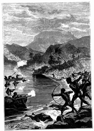 Angriff der Eingebornen von Tonga-Tabu.