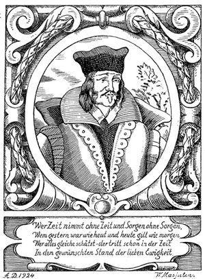 Johannes Scheffler (Strichzeichnung)