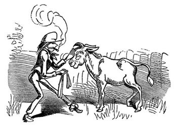 Vetter Franz auf dem Esel