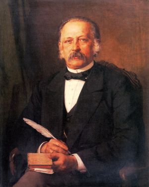 Theodor Fontane (Gemälde von Carl Breitbach, 1883)