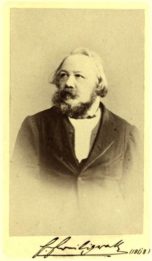 Ferdinand Freiligrath (Fotografie von Carl Buchner in Stuttgart, 1868)