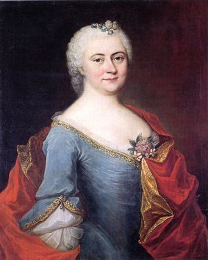 Luise Adelgunde Victoria Gottsched (Gemlde von Elias Gottlob Haussmann, um 1740)
