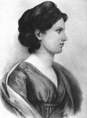 Karoline von Gnderrode (Lithographie von Schertle)